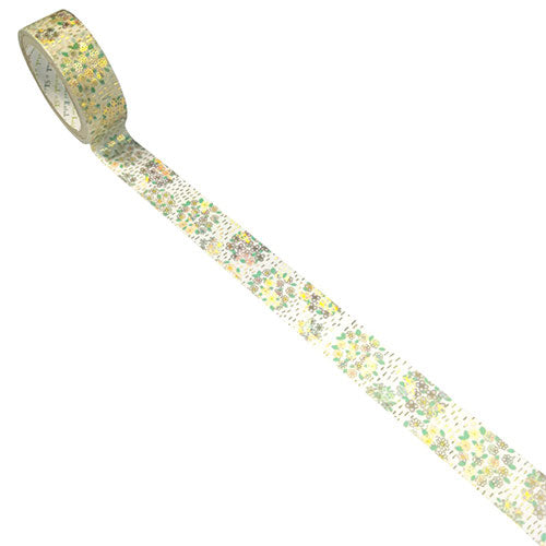 【5個セット】 シール堂 きらぴかマスキングテープ flower2 ks-dt-10169X5