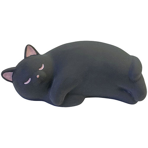 【3個セット】ノルコーポレーション ぷにぷにもちもちのNEWリラックスグッズ ぷにくまシリーズ ミニくろぷにねこ PUN-8-01X3