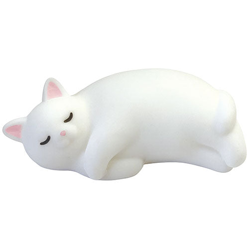 【3個セット】ノルコーポレーション ぷにぷにもちもちのNEWリラックスグッズ ぷにくまシリーズ ミニしろぷにねこ PUN-8-02X3