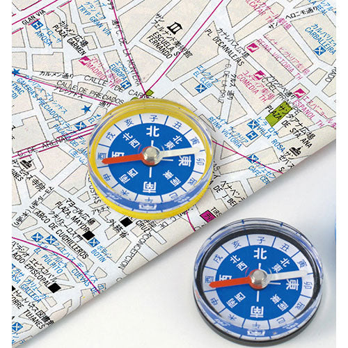 【50個セット】 ARTEC カラフル方位磁石 30φ黒 ATC70240X50
