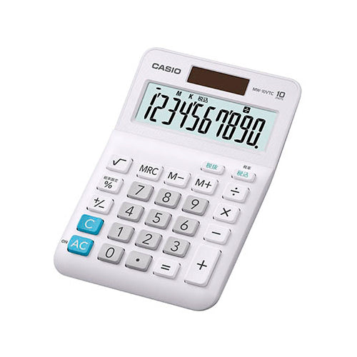 【5個セット】 カシオ計算機 スタンダード電卓 ミニジャストタイプ 10桁 MW-10VTC-NX5