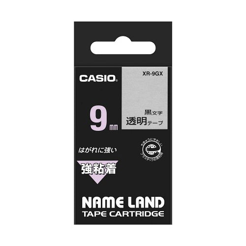 【5個セット】 カシオ計算機 ネームランド強粘着テープ9mm 透明 XR-9GXX5