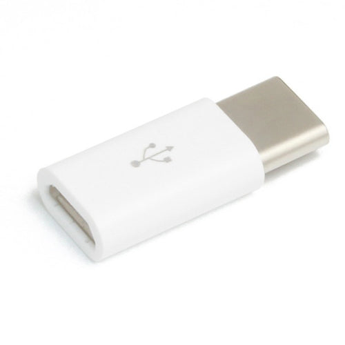 【10個セット】 日本トラストテクノロジー microUSB→TypeC変換コネクター (ホワイト) TCMA-WHX10