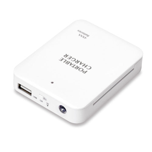 【5個セット】 日本トラストテクノロジー USB電池パック3 (ホワイト) USBDP3-WHX5