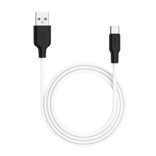 【5個セット】 日本トラストテクノロジー HOCO X21Plus シリコン充電ケーブル Type-C 1.0m ホワイト X21P-TC10-WHX5