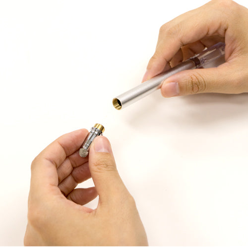 【5個セット】 ミヨシ 先端交換式タッチペン 導電繊維タイプ シルバー STP-L01/SLX5