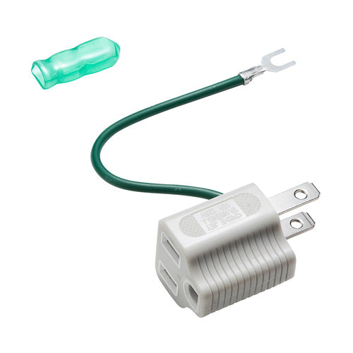 【10個セット】 サンワサプライ 3P→2P変換アダプタ TAP-AD8GYX10