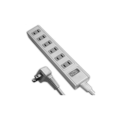 【5個セット】 HIDISC 一括集中スイッチ付 節電タップ 6個口 1.5m HD-TC6S1WHX5