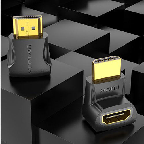 【2個入×10セット】 VENTION 4K対応 HDMI 270°折れ Male to Female アダプター AI-2168X10
