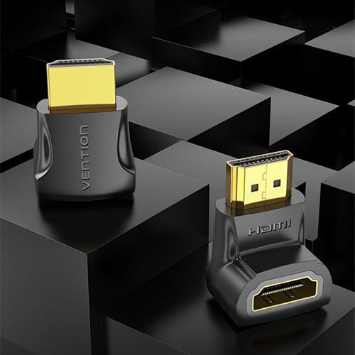 【20個セット】 VENTION 4K対応 HDMI 90°折れ Male to Female アダプター AI-2175X20