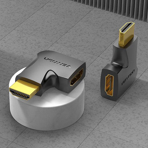 【20個セット】 VENTION 4K対応 HDMI 90°折れ Male to Female アダプター AI-2199X20