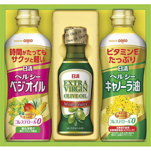 日清オイリオ オリーブオイル&バラエティオイルギフトセット B8054526