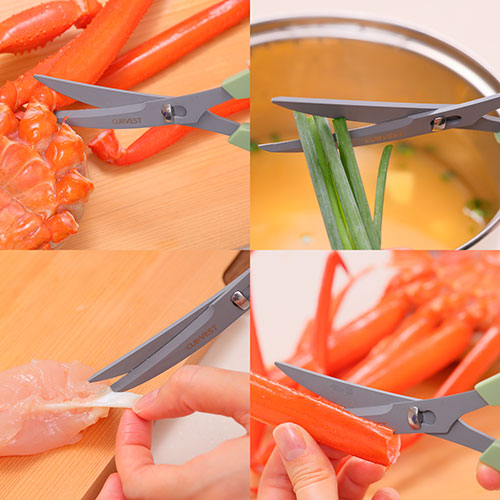 ニッケン刃物 キッチンハサミ CURVEST ピンク CU-18P