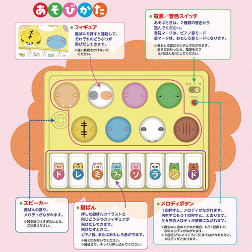 コスミック出版 とびだす!かわいいどうぶつピアノ COS09963