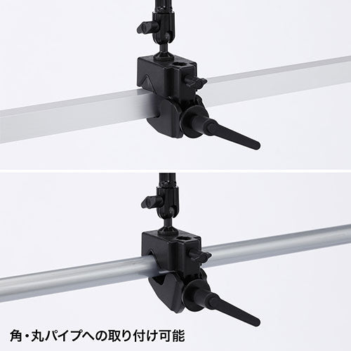 サンワサプライ 7~11インチ対応タブレットアーム(クランプ式・4関節)取付支柱等 CR-LATAB22N