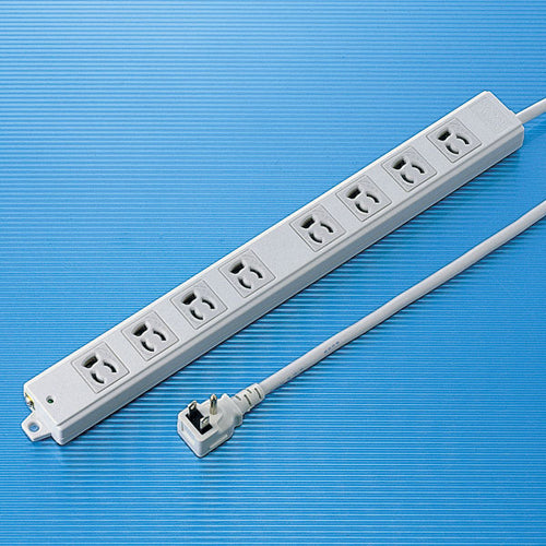 サンワサプライ 工事物件タップ(8個口・1m) TAP-K8L-1