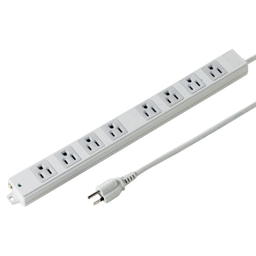 サンワサプライ 工事物件タップ(8個口・3m) TAP-K8N-3