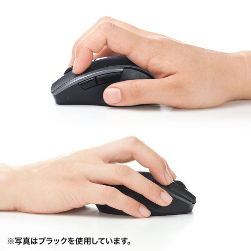 サンワサプライ 静音ワイヤレスブルーLEDマウス(5ボタン) MA-WBL166R