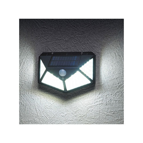 100LEDソーラーセンサーライト 6329-052