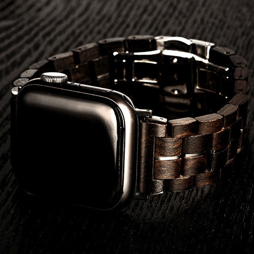 VOWOOD ボーウッド 天然木バンド for Apple Watch アップルウォッチ 45/44/42mm 黒檀 VW74036AWCP