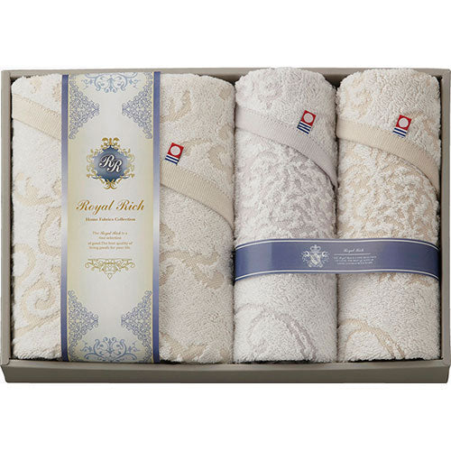 ROYAL RICH フェイスタオル2P&バスタオル B8143510