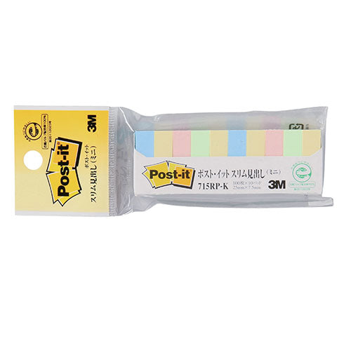 3M Post-it ポストイット 再生紙 スリム見出し(ミニ) 3M-715RP-K