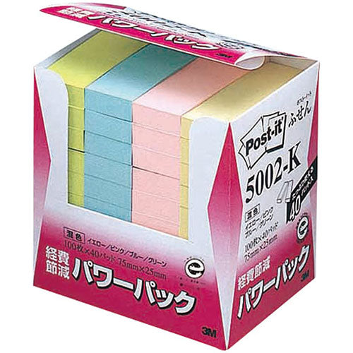 3M Post-it ポストイット 再生紙パワーパック ふせん 3M-5002-K