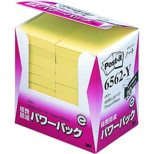 3M Post-it ポストイット 再生紙パワーパック ノート 3M-6562-Y