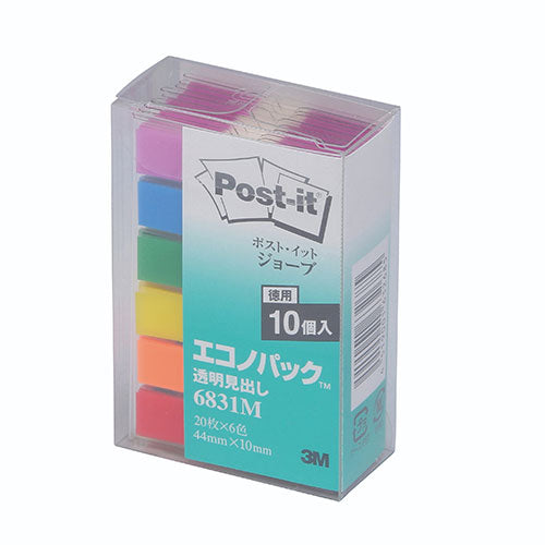 3M Post-it ポストイット ジョーブ エコノパック 透明見出し 3M-6831M