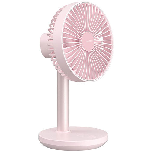 WINTECH 充電池内蔵ポータブルデスクトップファン(伸縮首振) DF-211ER-P