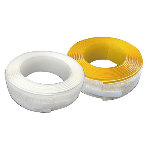 ARTEC 面ファスナーテープ糊付 白 30mmx2.5m巻セット ATC40197