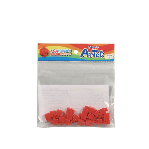 ARTEC Artecブロック ミニ四角 20P 赤 ATC77819