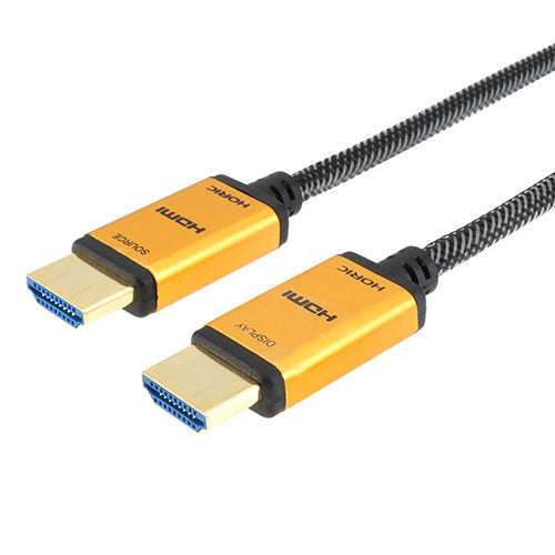 ホーリック 光ファイバー HDMIケーブル 10m メッシュタイプ ゴールド HH100-533GM