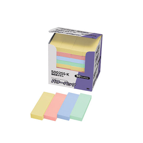 3M Post-it ポストイット パワーパック 強粘着ふせん パステルカラー 3M-5002SS-K