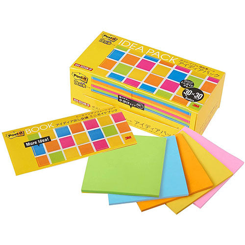 3M Post-it ポストイット 強粘着ノート アイディアパック 3M-654-5SSAN-IP