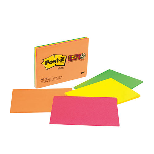 3M Post-it ポストイット 強粘着 ミーティングノート 4色混色 3M-6845-SSP