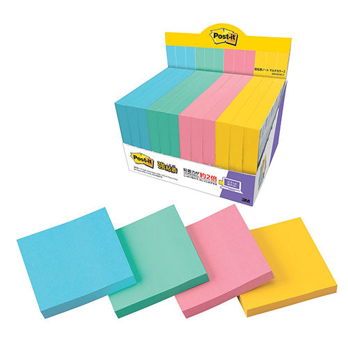 3M Post-it ポストイット 強粘着ノート マルチカラー3 増量パック 3M-6541SS-MC-3