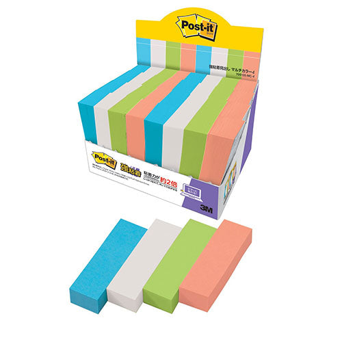 3M Post-it ポストイット 強粘着見出し マルチカラー4 増量パック 3M-7001SS-MC-4