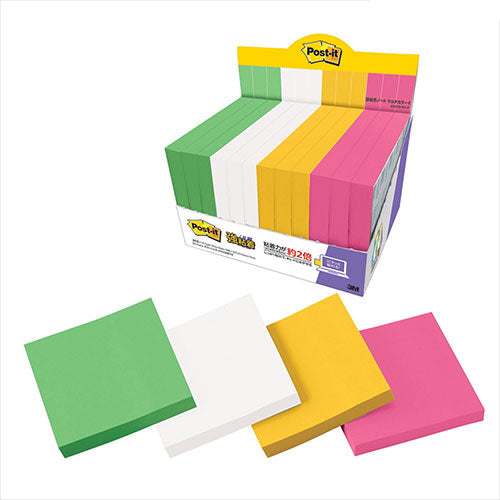 3M Post-it ポストイット 強粘着ノート マルチカラー8 増量パック 3M-6541SS-MC-8