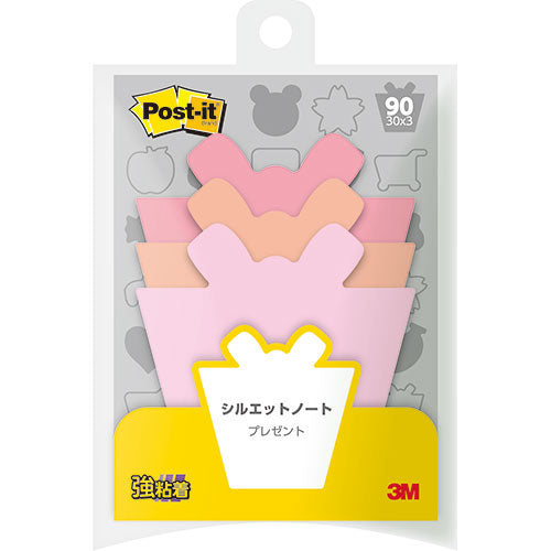 3M Post-it ポストイット シルエットノート 強粘着 プレゼント 3M-SSS-PR