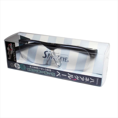 SMARTEYE ルーペ メガネ 拡大鏡 1.6倍率 跳ね上げ オーバーグラス 両手が使える 大きく見える 眼鏡 スマホ 読書 新聞 パソコン 資料 男女兼用 0002se-101