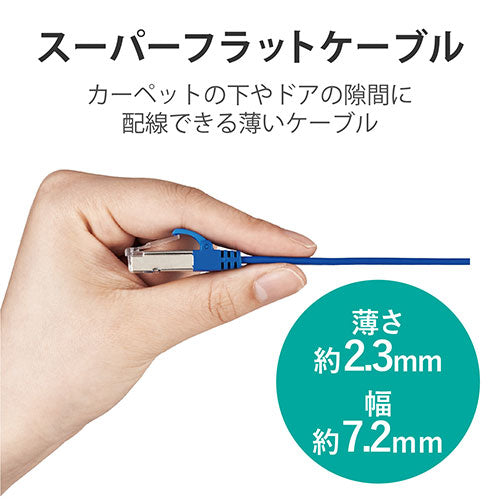 エレコム Cat7 LANケーブル LD-TWSF/BU10