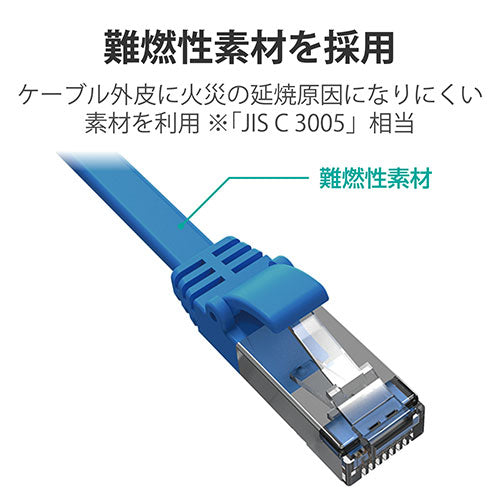 エレコム Cat7 LANケーブル LD-TWSF/BU10