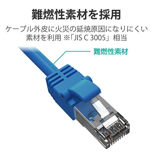 エレコム Cat7 LANケーブル LD-TWSY/BU10
