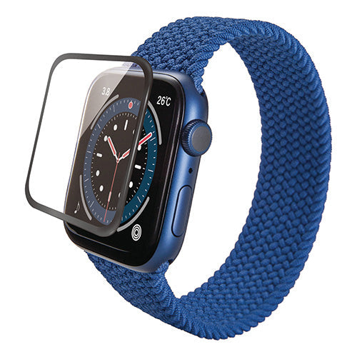 エレコム Apple Watch 40mm/フルカバーフィルム/ガラス/フレーム付き/ブラック AW-20SFLGFRBK