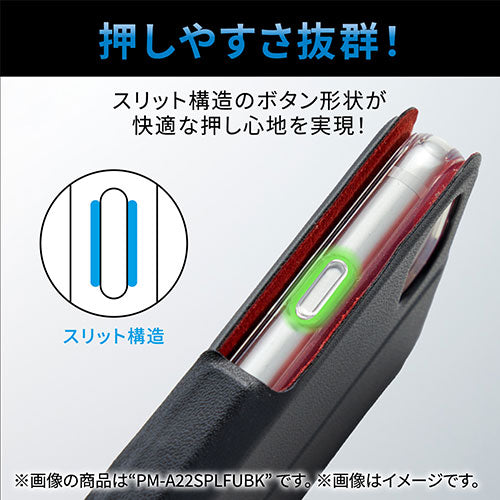 エレコム iPhone SE 第3世代 レザーケース Enchante’e 磁石付 ディープピンク PM-A22SPLFJM1PD