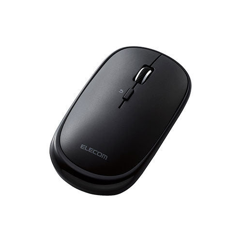 エレコム マウス/Bluetooth/4ボタン/薄型/充電式/3台同時接続/ブラック M-TM15BBBK