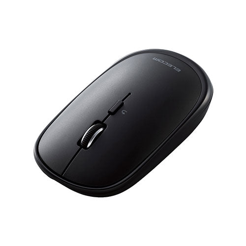 エレコム マウス/Bluetooth/4ボタン/薄型/充電式/3台同時接続/ブラック M-TM15BBBK