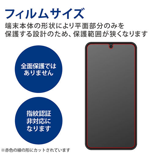 エレコム Galaxy S22 ガラスフィルム SHOCKPROOF ブルーライトカット PM-G221FLGZBL