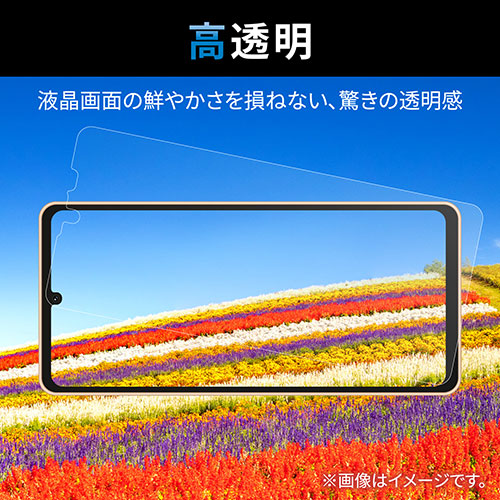 エレコム AQUOS sense6s フィルム 指紋防止 ブルーライトカット 高透明 PM-S221FLBLGN